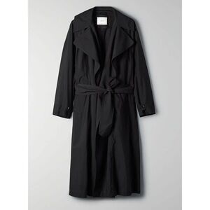 Aritzia Black Trench Coat